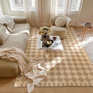 Modern minimalist imitation cashmere carpet large area floor mat decoration full