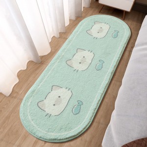 Bedroom carpet girl bay window bedside floor mat net red cute girl child cartoon