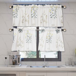 Rustic Kitchen Curtains Pocket Coffee Curtains Printed Curtains Kitchen Curtains Half Curtains