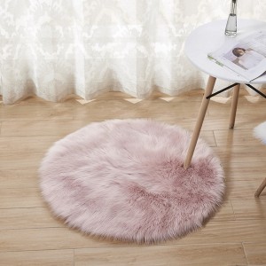 Plush Rug Bedside Imitation Wool Rug, shaggy rugs, bedroom carpet