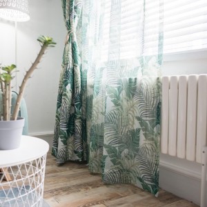 High Quality Floral Printed Voile Curtains
