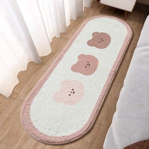 Bedroom carpet girl bay window bedside floor mat net red cute girl child cartoon