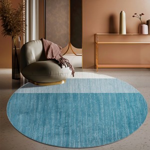 Simple abstract round carpet room full of large area bedside blanket washable