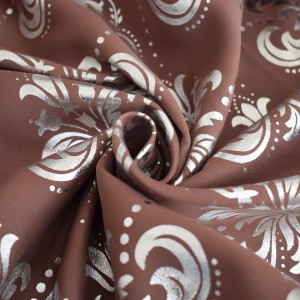 High quality household craft Retro European style Silver Flower blackout curtain