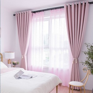 linen appearance curtains for living room high blackout solid color blackout curtains