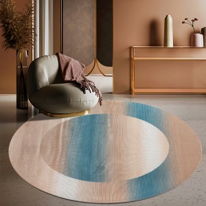 Simple abstract round carpet room full of large area bedside blanket washable