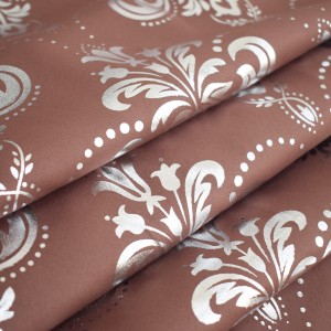 High quality household craft Retro European style Silver Flower blackout curtain