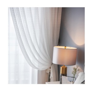 Lace Window Screen Pastoral White Finished Screen Curtain Floral Embroidered Curtain