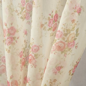 Printed hotel curtains Curtains of European living room
