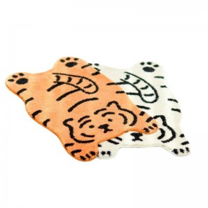 Cute little tiger plush bedside children’s bedroom carpet balcony bay window mat