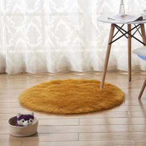 Plush Rug Bedside Imitation Wool Rug, shaggy rugs, bedroom carpet