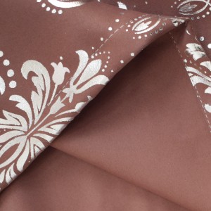 High quality household craft Retro European style Silver Flower blackout curtain