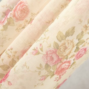 Printed hotel curtains Curtains of European living room