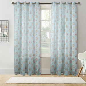 Printed hotel curtains Curtains of European living room