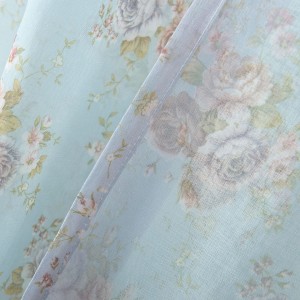Printed hotel curtains Curtains of European living room