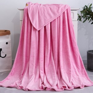 Good Quality Custom Soft Polyester Fleece Throw Blanket For Winter bed blankets