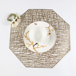 Placemats for Dining Table Set of 6 Place Mats Octagonal Non Slip for Dinner Table