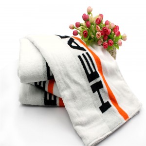 Fitness Jacquard Logo Cotton Sports Towel Factory Price Gym Towel