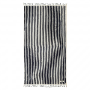 Wholesale 100% Cotton Beach Towels With Logo Custom Print Large Size Blue Stripe Beach Towels