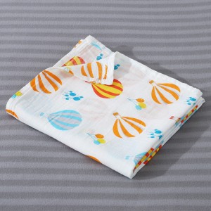 Wholesale 100% Organic Cotton Printed Newborn Fabric Wrap Blanket 4747 Baby Nursery Muslin Swaddle Blanket