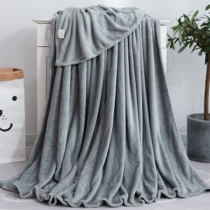 Good Quality Custom Soft Polyester Fleece Throw Blanket For Winter bed blankets