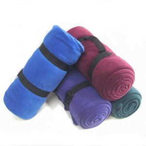 Polar Fleece Blanket Customized Travel Blanket Two Side Brush Handle Throws Wholesale Solid Color Polar Fleece Blanket In Roll