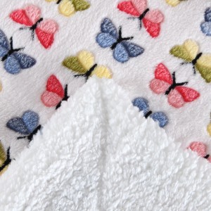 Wholesale Luxury Weighted Flannel Fleece Blanket, Super Soft Warm Sherpa Fleece Blanket for Baby