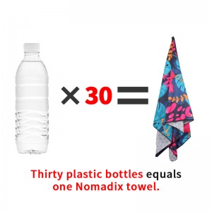 High Quality Microfiber Two Side Printed Beach Towel Quick Dry Sand Free Proof Recycled Beach Towel