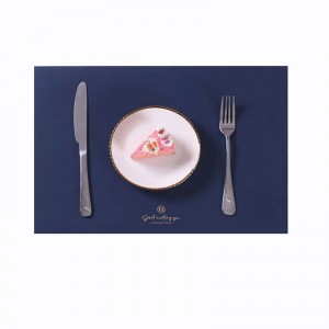 Cheap place mat Custom color Octagonal placemat leather table place mats
