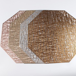Placemats for Dining Table Set of 6 Place Mats Octagonal Non Slip for Dinner Table