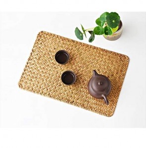 Wholesale Pack of 4 Natural Seagrass Place Mat 17 x 12 Hand-Woven Rectangular Rattan Placemats 430mm x300mm from Viet Nam