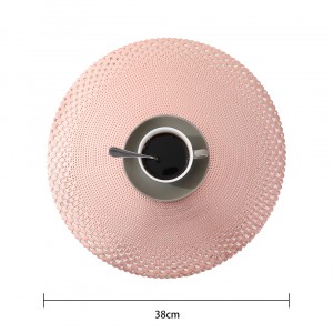 Manufactures PVC Hollow Placemat Gold Flowers Heat Insulation Place Mat Table Mats Sets Household Hotel