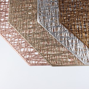 Placemats for Dining Table Set of 6 Place Mats Octagonal Non Slip for Dinner Table