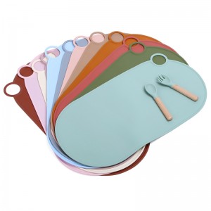 Toddler Christmas Custom Silicone Plate Kids Baby Feeding Placemat Set Waterproof Non Slip Silicone Table Place Mats