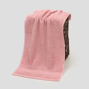 China Manufacturers Wholesale Good quality Cheap price super soft pure color luxury towels bath 100% cotton gift set