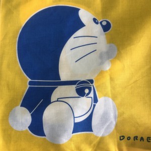 Japanese cotton traditional hand towel used in tea ceremony doraemon custom printed design tenugui