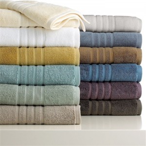China factory custom plain dobby terry 100% cotton bath towel