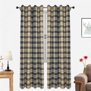 Buffalo Plaid Curtains Grommet Curtains Farmhouse Curtains Black and White Plaid