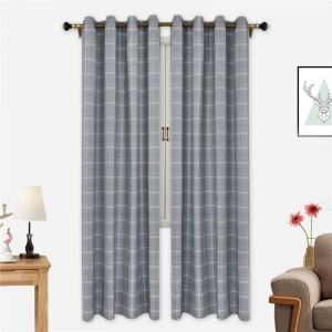 Buffalo Plaid Curtains Grommet Curtains Farmhouse Curtains Black and White Plaid