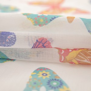 Butterfly Printed Curtain Screen Finished Curtain Yarn