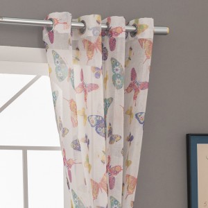 Butterfly Printed Curtain Screen Finished Curtain Yarn