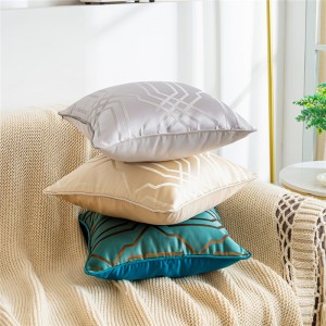 Cushion Pillow Geometric Design Throw Pillow Cover With Piping 45X45cm Cushion Covers Decorative Home
