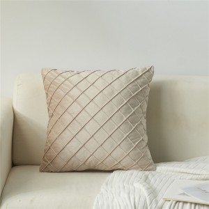 Decorative 45cm x 45cm Square Throw Luxury Pillow Cover Velvet Cushion Cover for Sofa Bedroom with Invisible Zipper 18×18 Inch