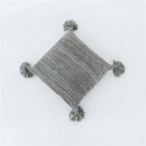 Factory Price Home Knit Decorative Couch Pillow Cushion With Tassel
