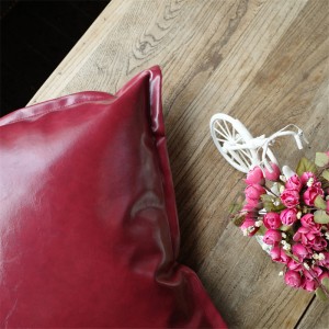 Faux Leather Sofa Pillowcase Industrial Style Bar Soft Accessories Leather Sofa Pillow