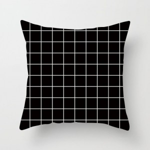 Geometric Abstract Triangle Strip Throw Pillow Covers Modern Velvet Pillow Cushion Cover