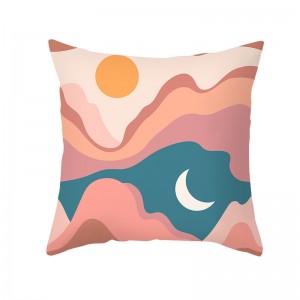 Geometric European Pillow Case Art Printing Throw Pillow Cover Abstract Cushion Cover For Home Decoration
