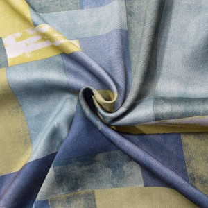 Geometric printing curtains 3d punching curtain customization