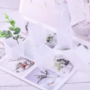 Custom High Quality Empty Frosted Printed Plastic Storage Display Box for Small Daily Necessities
