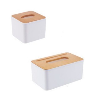 Plastic Tissue Box New Brand Modern Wooden Cover Paper with Oak Home Car Napkins Holder Case Home Organizer Decoration Tools